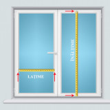 jaluzele orizontale aluminiu confectionata L 60 X180 CM alb