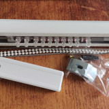 Garnisa pentru jaluzele verticale, L 130 cm, aluminiu, alb