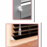 jaluzele orizontale aluminiu alb confectionata L 35 cm x H 100-140 cm-sun lucios/mat