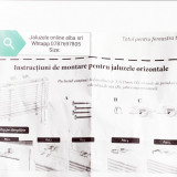 jaluzele orizontale aluminiu confectionata L 55x100auriu /rosu