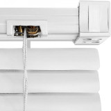 jaluzele orizontale pvc, alb/bej L 75 cm x 100-155cm