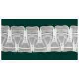 Perdea voal L 150x260 cm, culoare CREM INCHIS, prindere cu rejansa