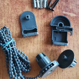 Sistem de prindere - Kit Clemfix Rulou Textil pentru tub 25 -antracit - sunr 2m