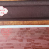 Contragreutate rulou cu capac 100cm alb/maro