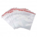 SET 100 PUNGI 10-10CM TRANSPARENT CU FERMOAR ZIPLOCK SI GAURA PTR.BLISTER