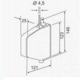 Tabachera pentru chingă rulouri din aluminiu exterioare , alb