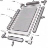 Coltar plasa insecte -alb