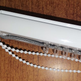 Garnisa pentru jaluzele verticale, 160 cm, aluminiu, alb