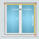 jaluzele orizontale aluminiu alb L 40 cm x H 150 cm