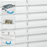 jaluzele orizontale aluminiu alb L confectionata 65 cm x H 160 cm-sun