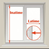jaluzele orizontale pvc/alb L 30 cm x H 110 cm