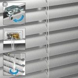 jaluzele orizontale aluminiu confectionata L 70 X100 CM alb