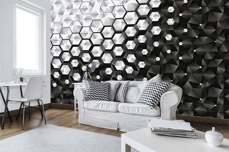 Formes minimalistes en noir et blanc - 10684