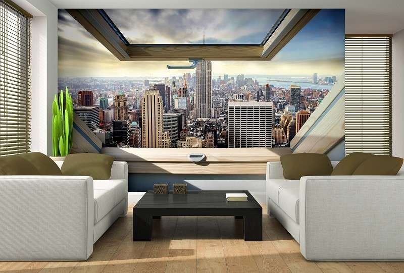 Papier peint de la vue depuis une Penthouse de New York - 10415