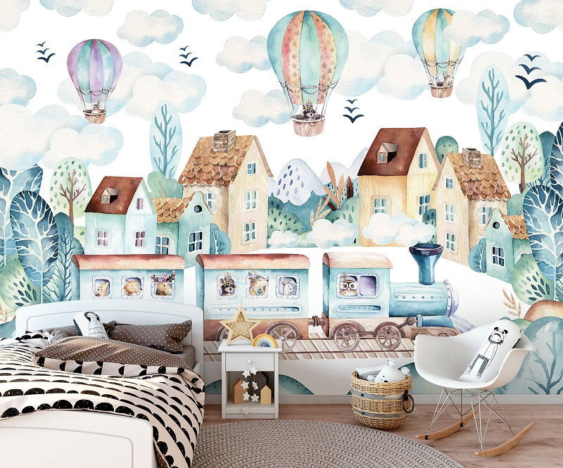 Poster mignon - Ballons sur la ville - 13673