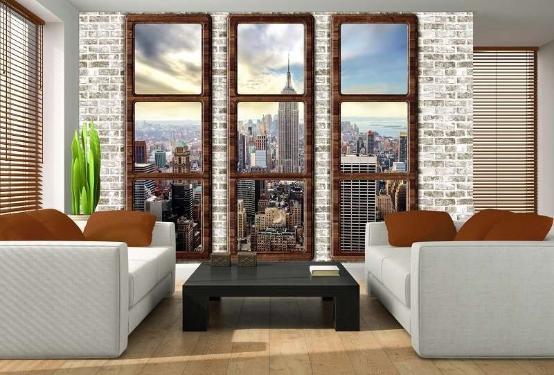 Papier peint pour fenêtres de New York - 2832