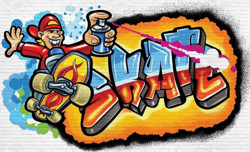 Décoration murale avec Graffiti - 3052