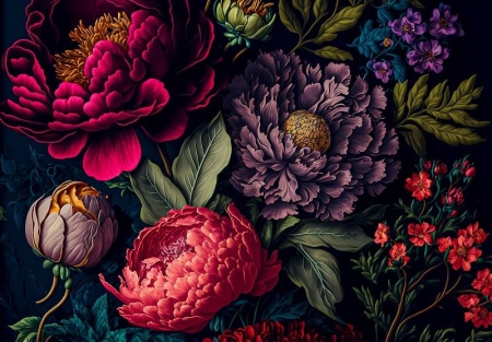 Papier Peint Fleurs magnifiques - 14672