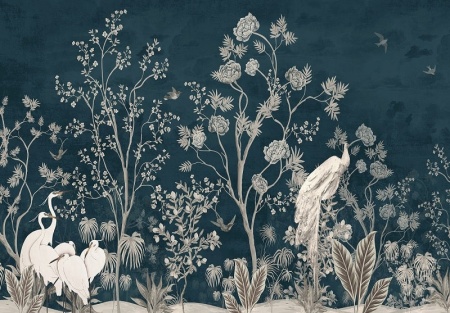Papier peint Grues dans le jardin - 14607