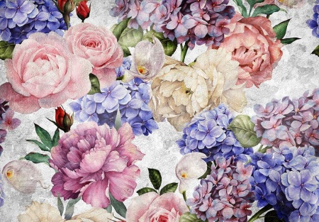Affiche murale - Bouquet de fleurs - 13513