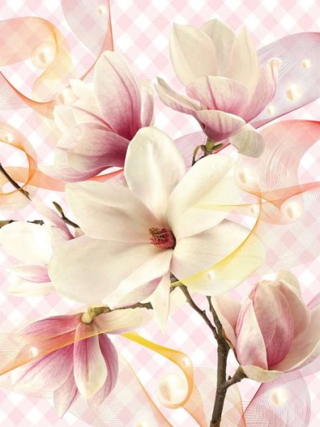 Papier peint - Belles fleurs - 10124A