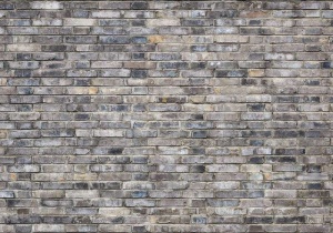 Papier peint - Imitation mur de briques en nuances de gris - 13035