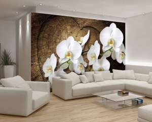 Poster - Message d'amour avec des orchidées -1014
