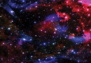 Papier peint - Etoiles dans le cosmos noir - 2515