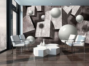 Image futuriste en noir et blanc - 10235