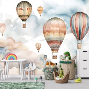 Papier Peint Ballons aquarelles - 14649