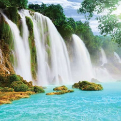 Poster de belles cascades tropicales - 10386