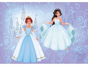 poster bleu - Contes de princesses - 12527