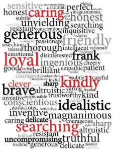 papier peint de mots positifs - 2457A