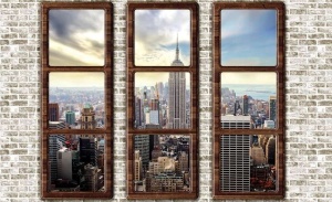 Papier peint pour fenêtres de New York - 2832