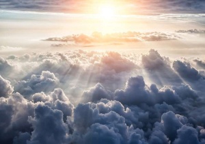 Papier peint pour salon - Au-dessus des nuages - 10109