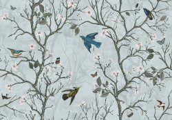 Papier peint Oiseaux et arbres - 14611