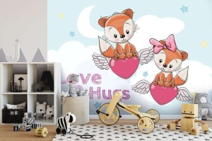 Poster textuel Love & Hugs - 12537