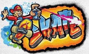 Décoration murale avec Graffiti - 3052