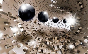 Papier peint- Formes de science-fiction futuristes - 10233