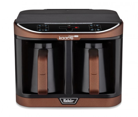Aparat preparare cafea turceasca Fakir Kaave Dual Pro, 1470 W, Control digital, 2.3L, Luminasense Technology, Maro
