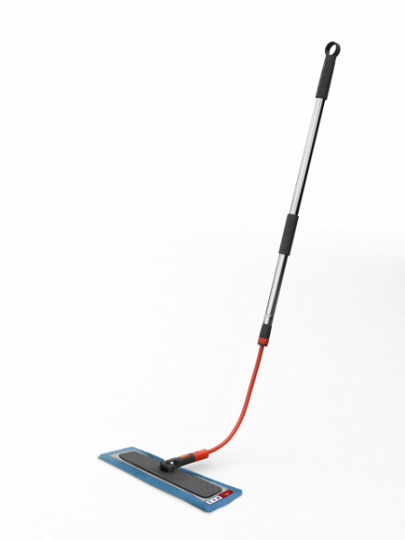 Mop flexibil cu maner telescopic Nordic Stream, Inox, Laveta extra-absorbanta microfibra, 90-160-200 cm