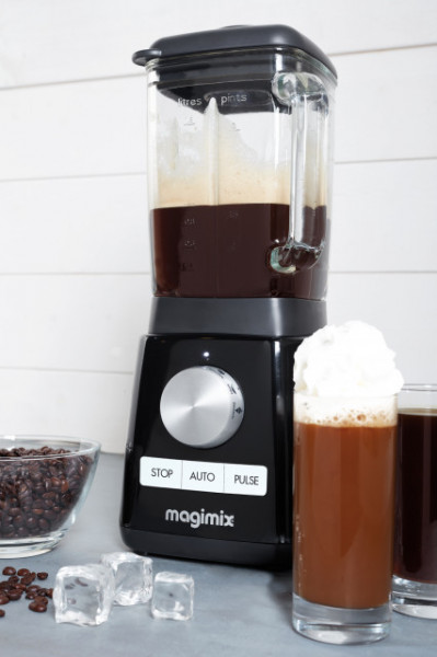 Power Blender MAGIMIX, 1300 W, 22,000 rpm, vas din sticlă 1,8 L, 3 ani garanție, negru