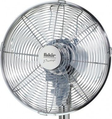 Ventilator de birou Fakir Prestige VL 30 G, 45 W, 3 trepte de viteza, Debit aer: 1600 m3/h, Functie oscilare, Argintiu lucios
