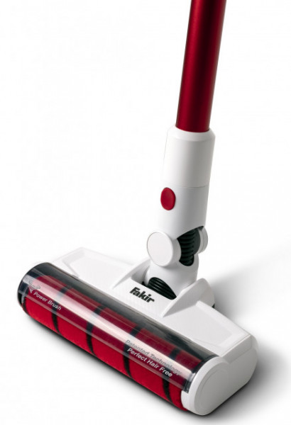 Aspirator cu acumulatori vertical si de mana Fakir Starky HSA 700, motor BLDC 380W, 24V, 35 min, filtru EPA, Gri/Alb/Rosu