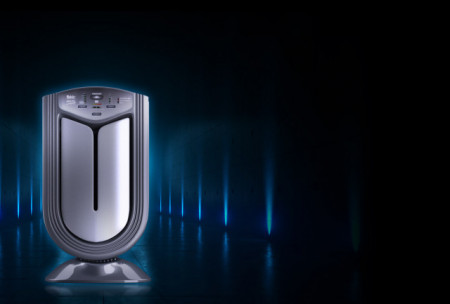 Purificator aer si ionizator Fakir Vigor Plus UV-C, 5 trepte de filtrare, incl. Fotocatalitic TiO2, UV-C si HEPA, 70 mp, 80W,Gri