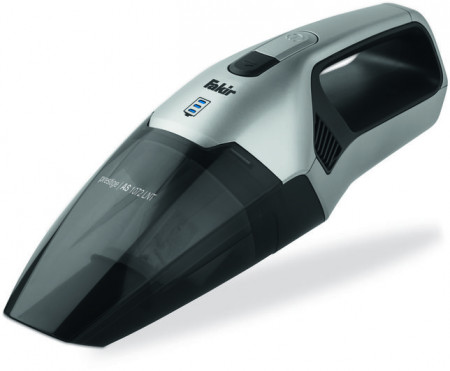 Aspirator de mana Fakir, Li-Ion 7,4V, umed/uscat, 23 min functionare, 0.4l uscat, 0.25l umed, filtru lavabil, Argintiu