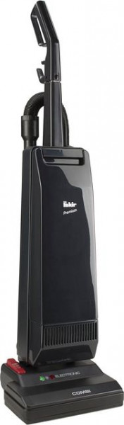 Aspirator profesional pentru mochete si tapiterie Fakir Combivac 1107, Fabr. in Germania, Perie combi, Control electronic, 800 W, Filtru EPA, Negru