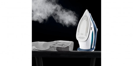 Fier de calcat Fakir Avanti, 2800 W, Rezervor 0.48 l, Jet abur 150 g/min, Abur variabil 35 g/min, Functie auto-curatare, Oprire automata, Cablu 3m, Sistem antipicurare, Albastru/Alb