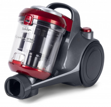 Aspirator fara sac Fakir trend BL 141, 2 l, Tub telescopic metalic, 700 W, Filtru EPA, Rosu/Antracit