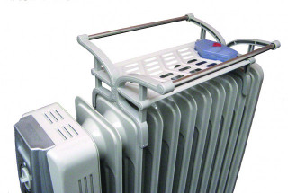 Calorifer electric Fakir RF-11 Turbo Plus, 2900 W, 11 elementi, 4 trepte de putere, Termostat de siguranta, Termostat reglabil, Ventilator, Suport uscare rufe, Gri
